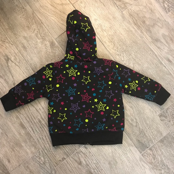 Baby’s Black and Rainbow Star Winter Coat - Picture 4 of 7